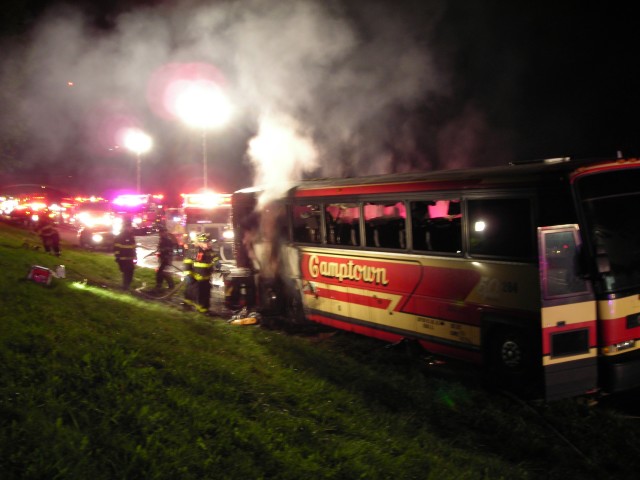 Bus Fire - GSP North 09/30/08